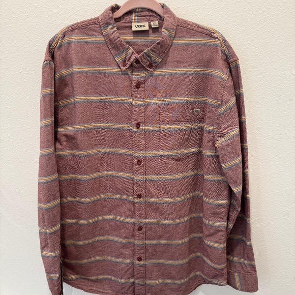 VANS Men’s Button Down Long Sleeve Off the Wall Shirt Size XXL - Picture 1 of 13